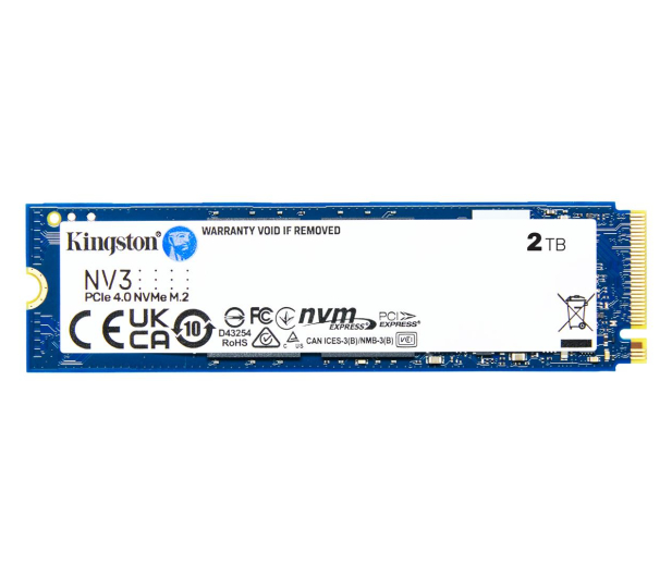 KINGSTON 2TB M.2 PCIe Gen4 NVMe NV3 SNV3S/2000G - 1273430 - zdjęcie